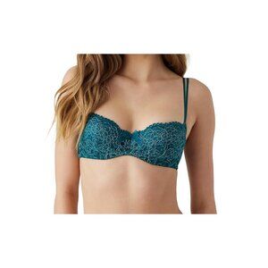 b.tempt'd  by Wacoal Ciao Bella Balconette Bra 953144 Lace Spruce 32DDD NEW